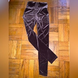 SHEIN. High Waistband Velvet Leggings.